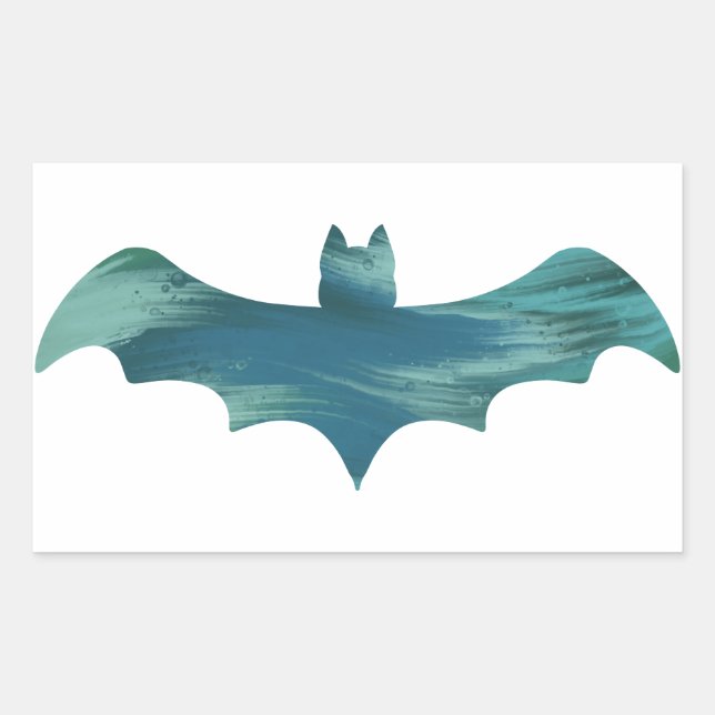 Rectangular Hazy Bat Pegatina (Anverso)