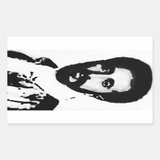 Rectangular HIM Haile Selassie I Pegatina