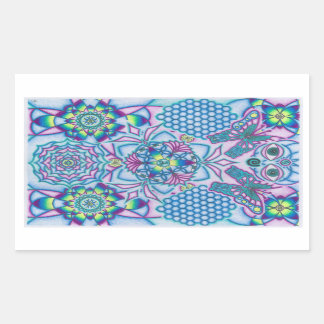 Rectangular Jurema Visions DMT pegatina