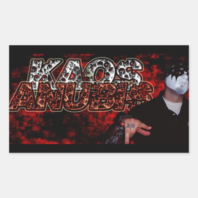 RECTANGULAR KAOS ANUBIS PEGATINA (BLOQUEADO) (Anverso)