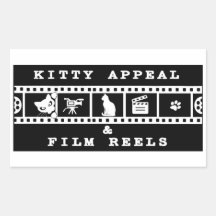 Kitty Appeal & Film Reels Pegatina Negra