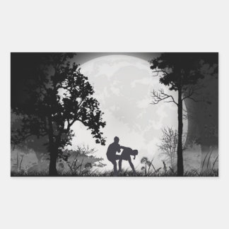 Rectangular Krav Maga Artes Marciales Groin Kick Pegatina