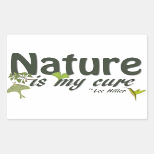 Rectangular La Naturaleza Es Mi Pegatina De Cura
