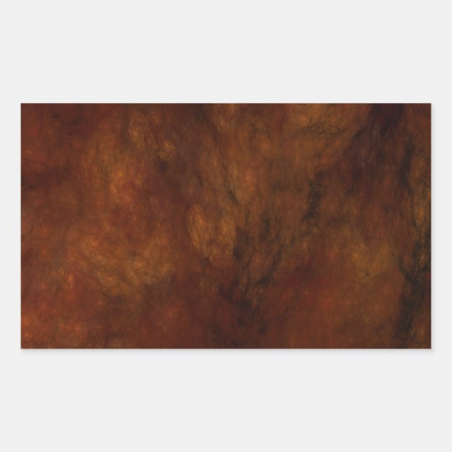 Rectangular Marble rojo Resumen Pegatina de Rectángulo fractal (Anverso)