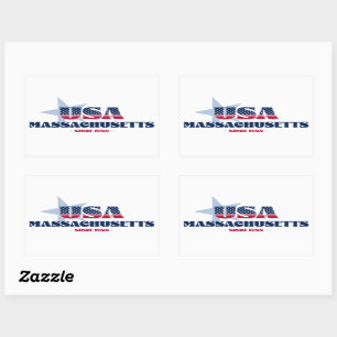 Rectangular Massachusetts, mi Pegatina del estado de origen