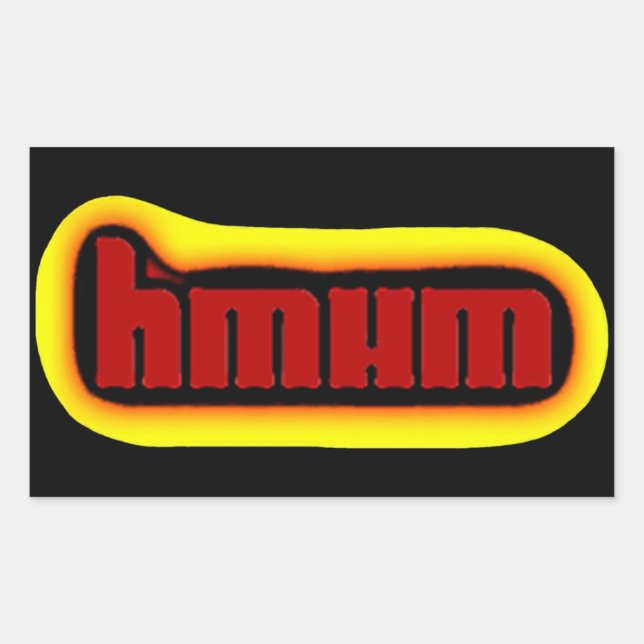 Rectangular Medio hombre medio Pegatina de máquina (Anverso)