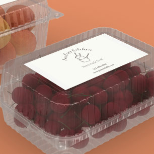 Rectangular Mi pegatina de información de contacto de cocina p