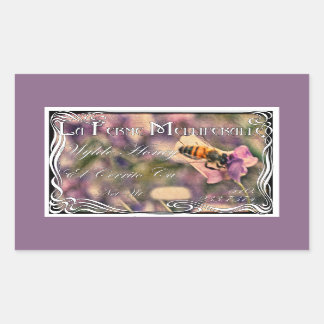 Rectangular Miel - Pegatina de logotipos