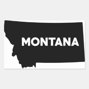 Rectangular Montana Pegatina