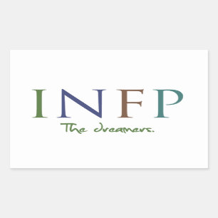Rectangular Myers-Briggs INFP el pegatina de los soñadores