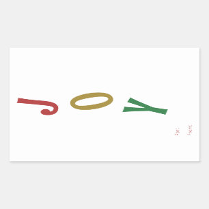 Rectangular Navidades Sencillos Alegran Por El Pegatina De Reg