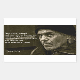 Rectangular Ni siquiera cuando soy viejo me abandonas Pegatina