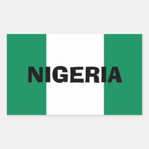 Rectangular Nigeria* Pegatina de bandera