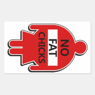 Rectangular No hay Pegatina de chicles grasas