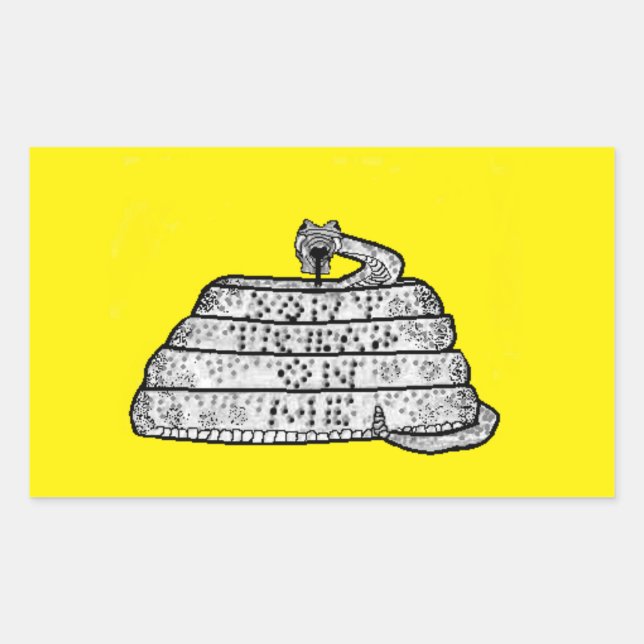 Rectangular No pise en mí al pegatina (Anverso)