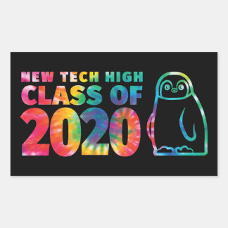 Rectangular NTHS Clase de 2020 Pegatina