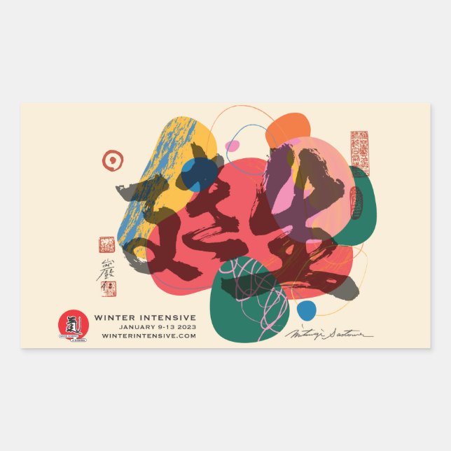 Rectangular Pegatina (Anverso)