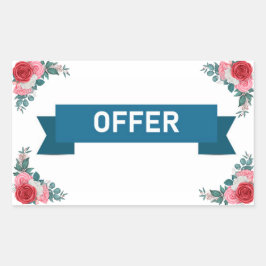 Rectangular Pegatina