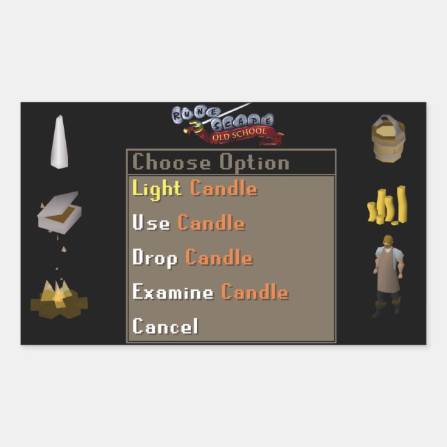 Rectangular Pegatina (Anverso)