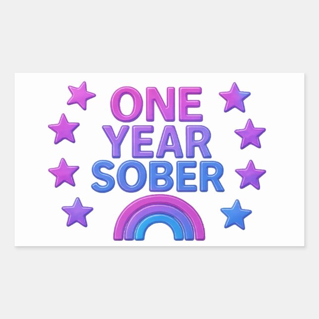 Rectangular Pegatina (Anverso)