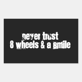 Rectangular Pegatina 4-Pack: Confianza