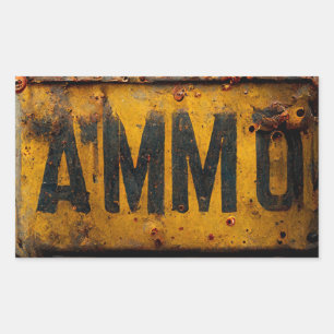 RECTANGULAR PEGATINA AMMO