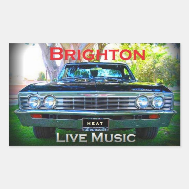 Rectangular Pegatina BBB-El Dorado (Anverso)