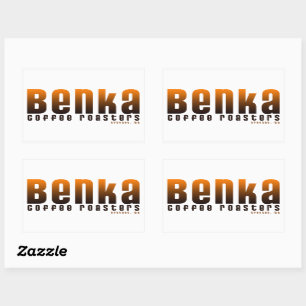 Rectangular Pegatina Benka Coffee Roasters 5x3