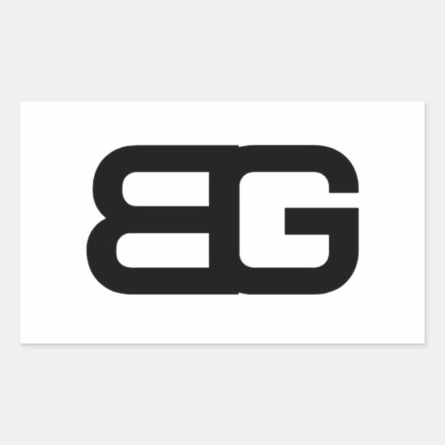 Rectangular Pegatina BG (Anverso)