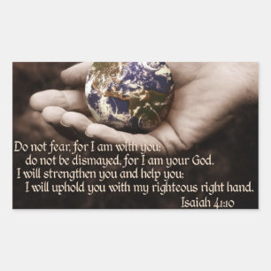 Rectangular Pegatina Bible Verse