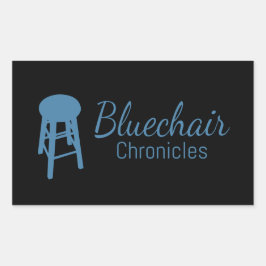 Rectangular Pegatina Bluechair