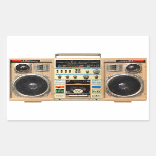 Rectangular Pegatina Conion TC-999 Boombox