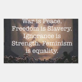 Rectangular pegatina de 1984