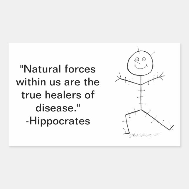 Rectangular Pegatina de acupuntura (Anverso)