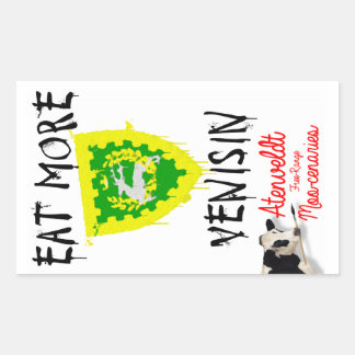 Rectangular Pegatina de Aten Moocenaries