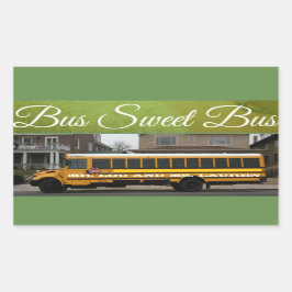 Rectangular Pegatina de autobuses de la Escuela de Autobús