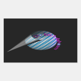 Rectangular Pegatina de automóvil “Do es i dahoam "