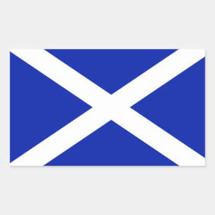 Rectangular Pegatina de Bandera de Escocia