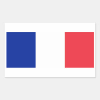Rectangular Pegatina de bandera de Francia*