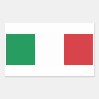 Rectangular Pegatina de bandera de Italia