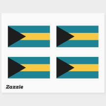 Pegatina de bandera de las Bahamas