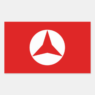 Rectangular Pegatina de Bandera Popular Española