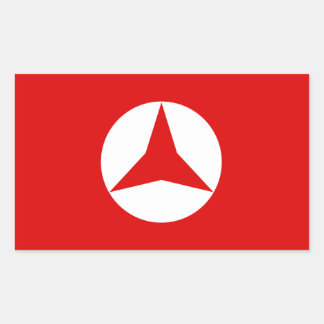 Rectangular Pegatina de Bandera Popular Española