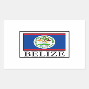 Rectangular Pegatina de Belice