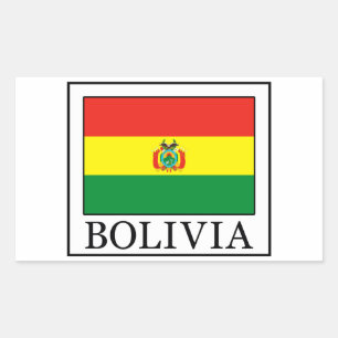 Rectangular Pegatina de Bolivia