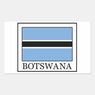 Rectangular Pegatina de Botsuana