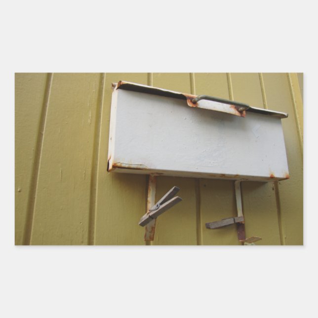 Rectangular Pegatina de buzón (Anverso)