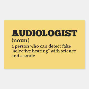 Rectangular Pegatina de definición divertida de Médico ocular