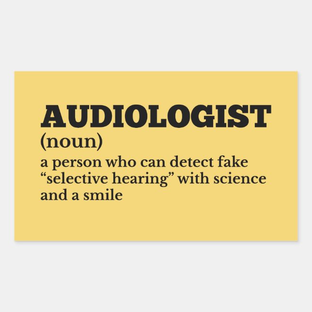 Rectangular Pegatina de definición divertida de Médico ocular (Anverso)