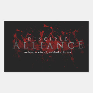 Rectangular Pegatina de Disciple Alliance